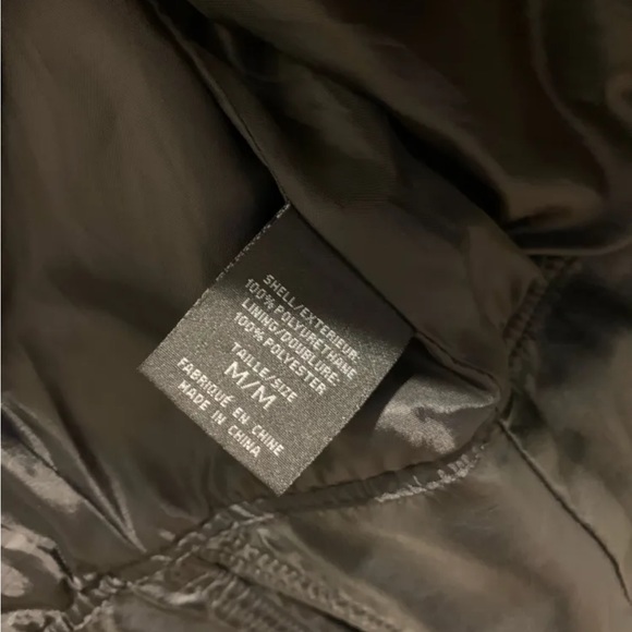 Faux-Leather Jacket, Black, Sz M - Picture 4 of 4